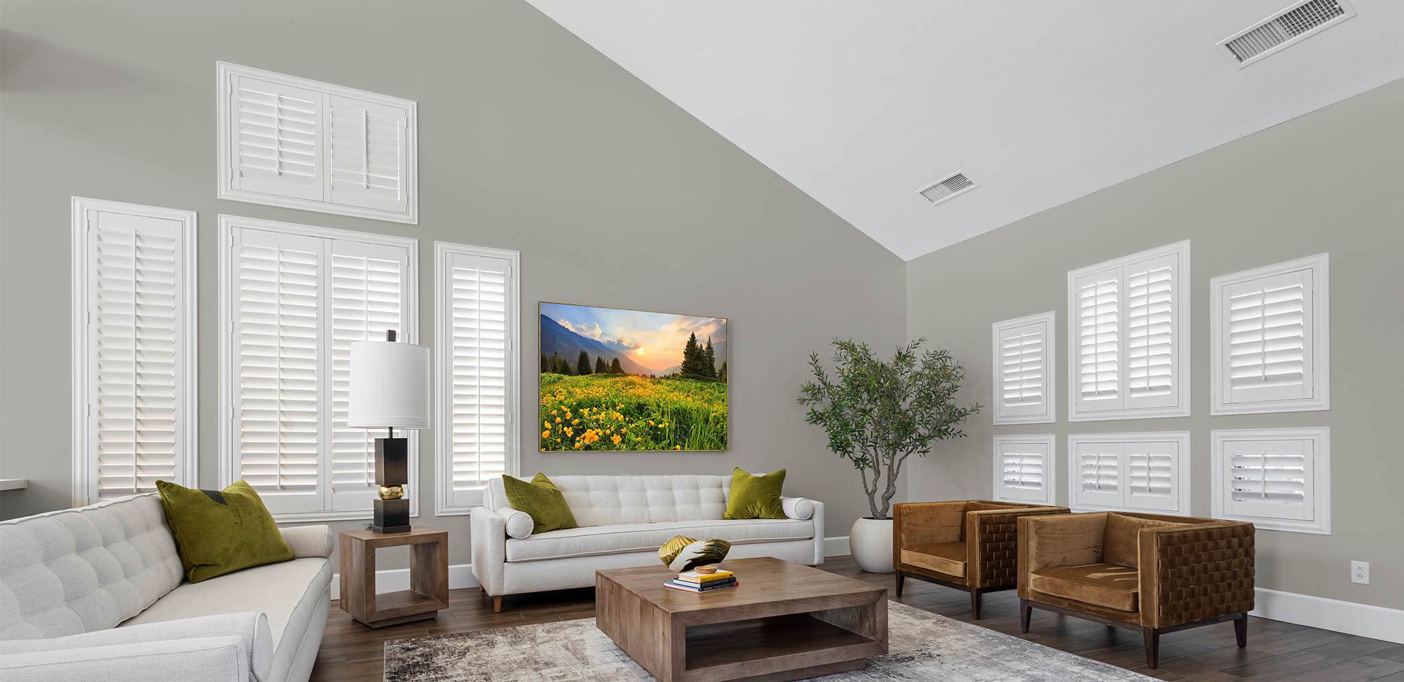 Shutters in a Indianapolis living room