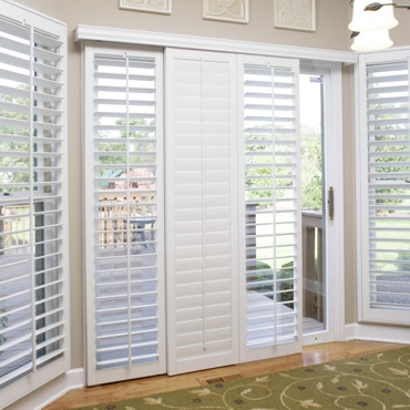 Indianapolis Patio Door Shutter Options Sunburst Shutters