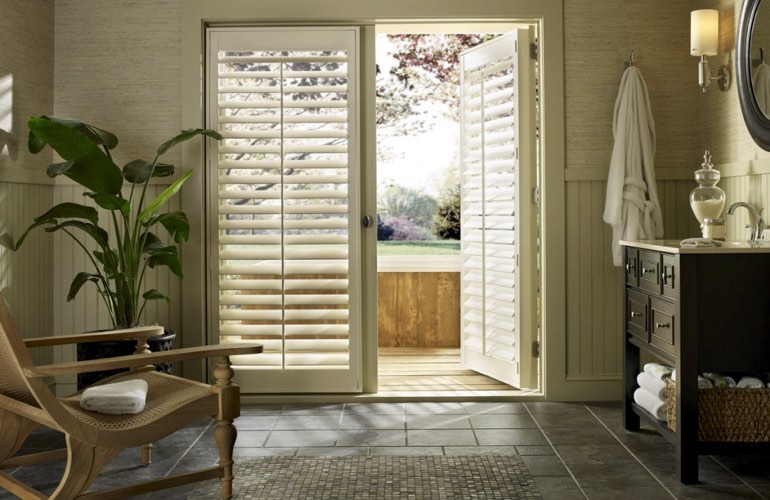 French Door Shutters In Indianapolis Sunburst Shutters