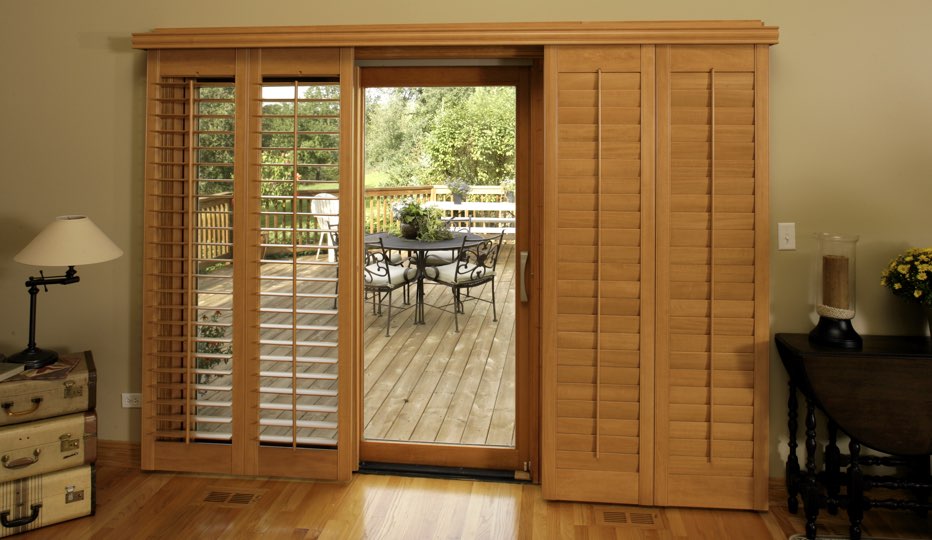 Indianapolis Patio Door Shutter Options Sunburst Shutters